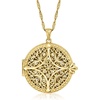 image:imageRossSimons 18kt Gold Over Sterling Filigree Locket Necklace