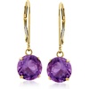 image:imageRossSimons 320 ct tw Amethyst Drop Earrings in 14kt Yellow Gold