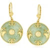 image:imageRossSimons Good Fortune Butterfly Drop Earrings in 18kt Gold Over SterlingJade