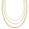 image:imageRossSimons Italian 18kt Gold Over Sterling MultiLink Layered NecklaceNo Gemstone