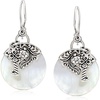 image:imageRossSimons MotherOfPearl BaliStyle Drop Earrings in Sterling Silver