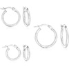 image:imageRossSimons Sterling Silver Jewelry Set 3 Pairs Of Hoop Earrings