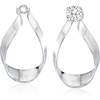 image:imageRossSimons Sterling Silver Ribbon Drop Earring Jackets
