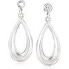 image:imageRossSimons Sterling Silver Teardrop Earring Jackets