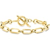 image:imageRossSimons Toggle Paperclip Link Bracelet825 Inches