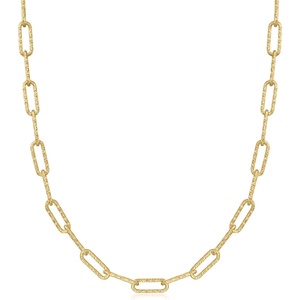 image:imageCharles Garnier 18kt Gold Over Sterling Paper Clip Link Necklace 17 inches