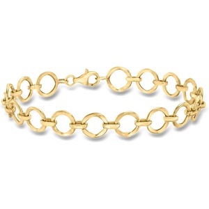 image:imageRossSimons 14kt Yellow Gold CircleLink Braceletno gemstone