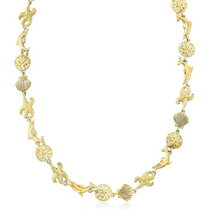 image:imageRossSimons Sterling Silver Sea Life Link Necklace180 Inches