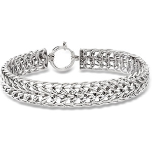image:imageRossSimons Sterling Silver SedusaLink Braceletno gemstone