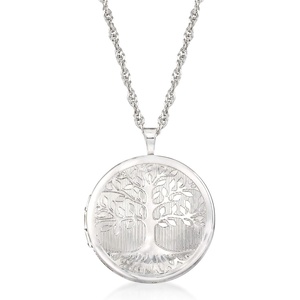 image:imageRossSimons Sterling Silver Tree Of Life Locket Necklace
