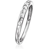 image:imagePure Collection by RossSimons 010 ct tw Diamond Dotted Ring in Sterling SilverDiamond