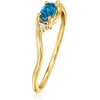 image:imagePure Collection by RossSimons 020 Carat London Blue Topaz Ring With Diamonds in 14kt Yellow GoldTopaz