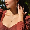 image:imagePure Collection by RossSimons 020 ct tw Ruby Station Bracelet in 14kt Yellow GoldRuby