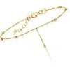 image:imagePure Collection by RossSimons 14kt Yellow Gold Beaded Hand Chain Bracelet 7 inches