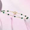 image:imagePure Collection by RossSimons 160 ct tw Emerald Bead Station Bracelet in 14kt Yellow GoldEmerald