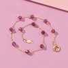 image:imagePure Collection by RossSimons 270 ct tw Pink Tourmaline Bead Station Bracelet in 14kt Yellow Gold