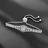image:imageRossSimons 050 ct tw Diamond Floral Openwork Bolo Bracelet in Sterling Silver