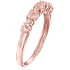 image:imageRossSimons 050 ct tw Morganite Ring With Diamonds in 18kt Rose Gold Over SterlingMorganite