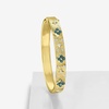 image:imageRossSimons 080 ct tw London Blue Topaz Floral Bangle Bracelet With 10 ct tw Diamonds in 18kt Gold Over SterlingTopaz