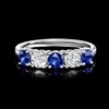 image:imageRossSimons 080 ct tw Sapphire and 50 ct tw LabGrown Diamond Ring in 14kt White GoldDiamond