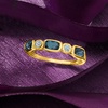 image:imageRossSimons 090 ct tw London and Sky Blue Topaz Ring in 14kt Yellow GoldTopaz