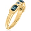 image:imageRossSimons 090 ct tw London and Sky Blue Topaz Ring in 14kt Yellow GoldTopaz