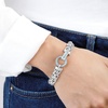 image:imageRossSimons 090 ct tw Sky Blue Topaz Byzantine Bracelet in Sterling SilverTopaz