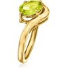 image:imageRossSimons 100 Carat Peridot Curved Ring in 18kt Gold Over SterlingPeridot
