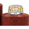 image:imageRossSimons 100 ct tw CZ OpenSpace Bubble Ring in Sterling Silver and 18kt Gold Over SterlingCubic Zirconia