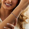 image:imageRossSimons 1000 ct tw Sapphire and 50 ct tw Diamond Tennis Bracelet in 18kt Gold Over SterlingSapphire