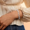 image:imageRossSimons 10mm Sterling SilverPlated Bead Bracelet 7 inches