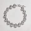 image:imageRossSimons 10mm Sterling SilverPlated Bead Bracelet 7 inches