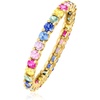 image:imageRossSimons 110 ct tw Multicolored Sapphire Eternity Band in 14kt Yellow GoldSapphire