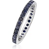 image:imageRossSimons 130 ct tw Sapphire Eternity Band in Sterling SilverSapphire