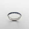 image:imageRossSimons 130 ct tw Sapphire Eternity Band in Sterling SilverSapphire