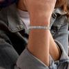 image:imageRossSimons 1300 ct tw Aquamarine 2Row Tennis Bracelet in Sterling Silveraquamarine