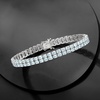 image:imageRossSimons 1300 ct tw Aquamarine 2Row Tennis Bracelet in Sterling Silveraquamarine