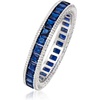 image:imageRossSimons 140 ct tw Simulated Sapphire Eternity Band in Sterling SilverSapphire