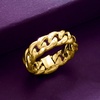 image:imageRossSimons 14kt Yellow Gold CurbLink RingNo Gemstone