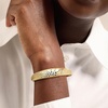 image:imageRossSimons 14kt Yellow GoldPlated Bangle Bracelet With Simulated Tonal Blue and White Gemstonesno gemstone