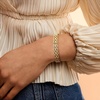 image:imageRossSimons 14kt Yellow GoldPlated PantherLink Bracelet 7 inches