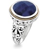 image:imageRossSimons 1500 Carat Sapphire BaliStyle Ring in Sterling Silver and 18kt Yellow GoldSapphire