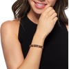 image:imageRossSimons 1600 ct tw Garnet Bead and SnakeChain Bracelet in 18kt Gold Over Sterling 7 inches