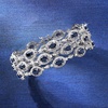 image:imageRossSimons 1600 ct tw Sapphire 3Row Bracelet With Single Diamond in Sterling SilverSapphire