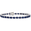 image:imageRossSimons 1600 ct tw Sapphire Tennis Bracelet in Sterling SilverSapphire