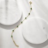 image:imageRossSimons 170 ct tw BezelSet Emerald Station Bracelet in 18kt Gold Over Sterling 7 inches