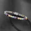 image:imageRossSimons 1860 ct tw MultiGemstone Tennis Bracelet in Sterling Silver