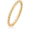 image:imageRossSimons 18kt Yellow Gold Roped RingNo Gemstone