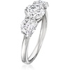 image:imageRossSimons 200 ct tw CZ 3Stone Ring in Sterling SilverCubic Zirconia