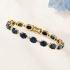 image:imageRossSimons 2000 ct tw Sapphire and 45 ct tw Diamond Bracelet in 14kt Yellow GoldSapphire
